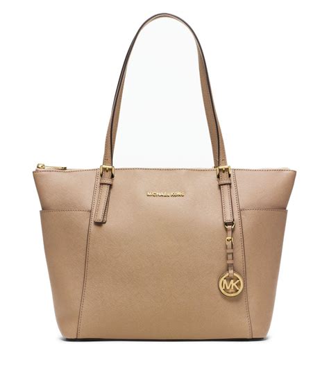 michael kors jet set logo tote sale|Michael Kors jet set saffiano.